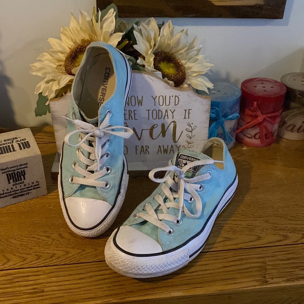 Teal Converse All Stars great pre loved condition